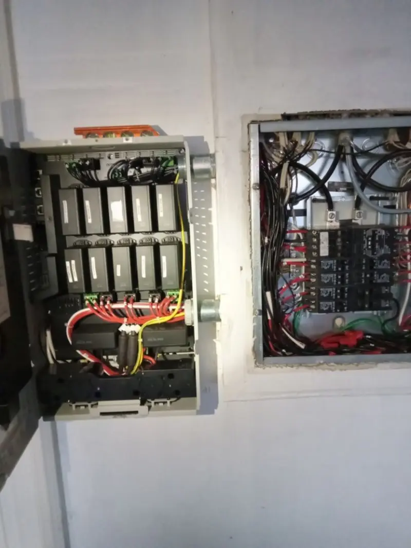 Electrical panel upgrade completed for Security Camera Wiring in Roscommon